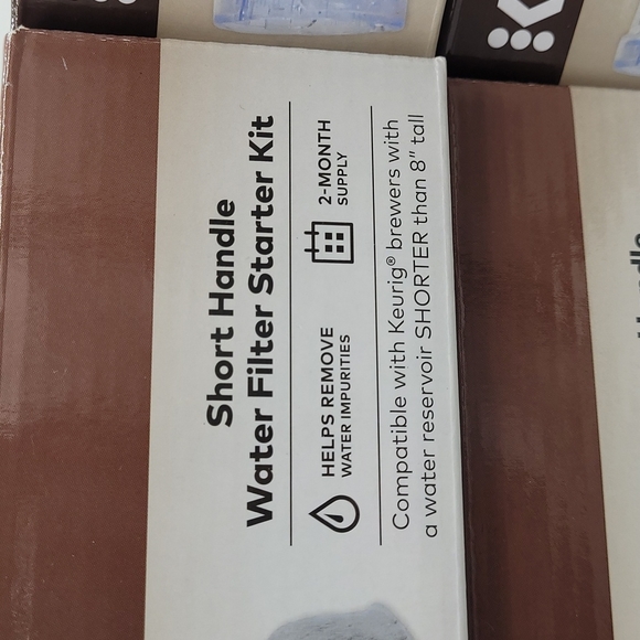Keurig Coffee Short Handle Reservoir 2 Month Water Filter Starter Kit - Picture 2 of 3